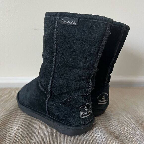Bearpaw short Elle boots black Sz 7 women - Picture 13 of 13